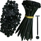 Nylon Universal Car Cable Tie Buckle locking Zip Ties Holder With Pin   Button