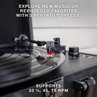      Victrola Vintage 3-speed Bluetooth Suitcase Record Player With Speakers  Blk