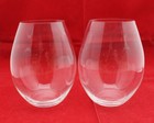 Riedel Crystal Glass Stemless Wine Glass 12 0cm 4 75  Tall Etched Clear Set Of 2
