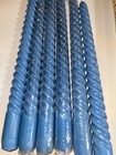 Candles Vintage Blue Spiral Twisted Taper 10    Set Of 6 Ultralights Never Used
