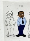 Original Animation Cel Art C Bear   Jamal Character Pre Production Willis Model
