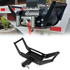 13000lbs Foldable Winch Mount Mounting Plate Hitch Receiver For Suv Atv 4wd