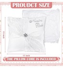 2pcs Wedding Embroidered Kneeling Pillows Nuestra Boda  With 2 Pillows