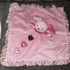 Carter s Pink Puppy Dog Baby Lovey Rattle Security Blanket Stuffed Animal Plush