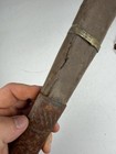 Antique Ottoman Yatagan Leather Sword Scabbard Sheath Case 27    Iron Chain As Is