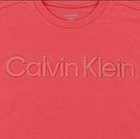 Calvin Klein Boys Pink Logo T-shirt Size M Cotton Crew Neck Short Sleeve