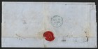 1849 Gb Registered Entire London To York Three 2d Blue Imperf  sg13 14  Details 
