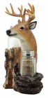 Ebros Rustic Woodlands Wild Deer Big Buck Bust Salt   Pepper Shakers Holder