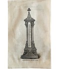 Bronze Thermometer 1876 Worlds Fair Centennial Expo Victorian Engraving Dwaa3a
