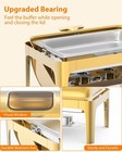 Roll Top Chafing Dish Buffet Gold 9 Qt Stainless Steel Chafer For Catering Us