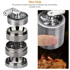 5 Pcs Herb Tobacco Grinder Spice Herbal Metal Smoke Crusher Handle Hand Mullers