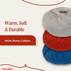 Magic Yarn Worsted Weight - 100  Pima Cotton  Soft  100g 232yd - Machine Washabl