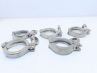 Qty 5 Tri Clamp Stainless Steel 304 Sanitary Pipe Fittings Tri Clamp Clover 2 