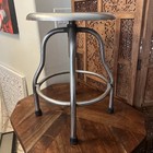 Vintage Antique Stainless Stool Industrial Doctor Medical Surgeon Adjustable