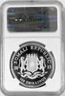 2013 Somalia S100s African Wildlife-elephant 1 Troy Oz   999 Silver  Ngc Ms69
