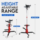 34  To 68  Hydraulic Transmission Jack 1800 Lbs 360   Swivel Wheels Lift Hoist