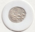 Rare Old Medieval 1547-84 Ivan Terrible Russian Silver Denga Collection Coin I92