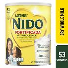  2 Pack  Nestle Nido Fortificada Powdered Drink Mix  Dry Whole Milk Powder