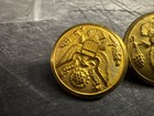 Lot Of 3 Rex Products Corp  New Rochelle N y  Military Brass Eagle Buttons