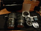 2 Nikon Digital Camera Lens Set And Weather Proof Carring Case And Accessories