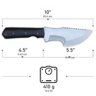 D2 Tracker Knife Full Tang - Fixed Blade Hunting Knife With Sheath - Used For   