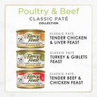 Purina Fancy Feast Classic Pate Food  Wet Cat Food  Poultry   Beef  3 Oz Cans  3