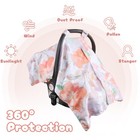 Hnhuaming Car Seat Cover Baby  Infant Car Seat Canopy Covers For Newborn Girl   