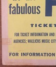 Diana Ross   The Supremes 1968 La Forum Cardboard Concert Poster Motown Wonder