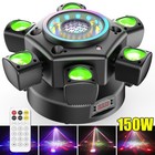 Rgbw Laser Light Led Moving Head Disco Stage Lighting Beam Dmx512 Party Dj 150w
