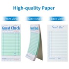 Zparik 12 Pack Green Guest Checks Books For Servers Server Note Pads  Waiter