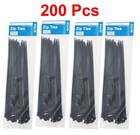 12  Zip Ties Nylon 40 Lbs Uv Weather Resistant Wire Cable  200 Pcs