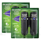 2x Nicorette Quickmist Duo  2 X 150 Sprays Free Shipping