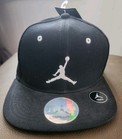 New Nike Michael Jordan Jumpman Youth Black Cotton Snapback Hat Cap