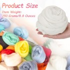Wool Roving Yarn  250g 8 8oz Felting Wool Pure Roving Yarn  White
