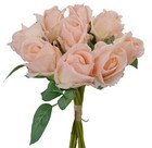 Artificial Flower 9heads Valentine Rose Bouquet 38cm Stem Home   Wedding Decor