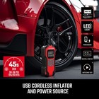 Craftsman Tire Inflator Portable Air Compressor Cordless Mini Air Pump For Ca   