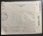 1943 Haifa Palestine Censored Commercial Cover To Ottoman Bank Alexandria Egypt