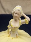 Vintage 1920s German  French Porcelain Half Doll Lady  Tall  Pin Cushion