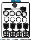 Furniture Heavy Duty Lifter Movers 4 Sliders For Moving Rollers As Seen On Tv