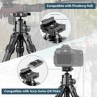 Manbily Carbon Fiber Inverted Tripod Ball Head  Arca Swiss   Picatinny Adapter