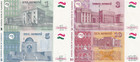 Tajikistan 1 3 5 10 Somoni 1999-2017 P 14a 20 23 24b Unc Set 4 Pcs
