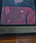 Star Trek Tng Captain Jean-luk Picard Limited Ed  Signed Plaque Patrick Stewart