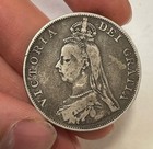 Great Britain - 1889 Silver Double Florin - Victoria - Scarce