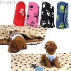 Soft Warm Fleece Lovely Design Paw Print Pet Blanket Dog Cat Mat Puppy Bed Sofa