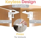  Cabinet Locks Baby Proofing  standard Length  - Child Safety Cabinet Latches