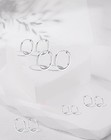 5 Pairs Small Huggie Hoop Earrings For Women  Stainless Steel Silver