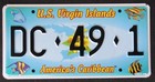 Us Virgin Islands Dealer - St Croix - Caribbean Isl License Plate  2005 Random  