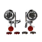 4 5  Turn Signals Led Spot Fog Light Bracket Fit For Harley Road King 1994-2023