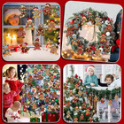 Christmas Gingerbread Man Wooden Ornaments Tree Hanging Pendants 12 Pcs