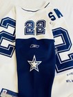 Vintage    rare    Authentic Reebok Dallas Cowboys Emmitt Smith Stats Jersey